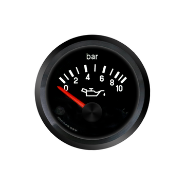 Wenle 350 030 017C 52mm Iron 12V 0-10Bar Mechanical Universal Oil Pressure Gauge