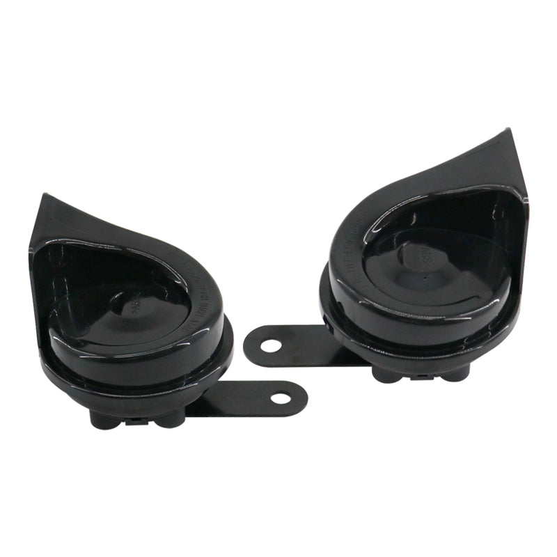 Wenle Hot Style Dual Audio Car Horn Black 80mm 12V H:510 ±30Hz L:410±30Hz 105-118dB ABS Snail Horn Universal Speaker