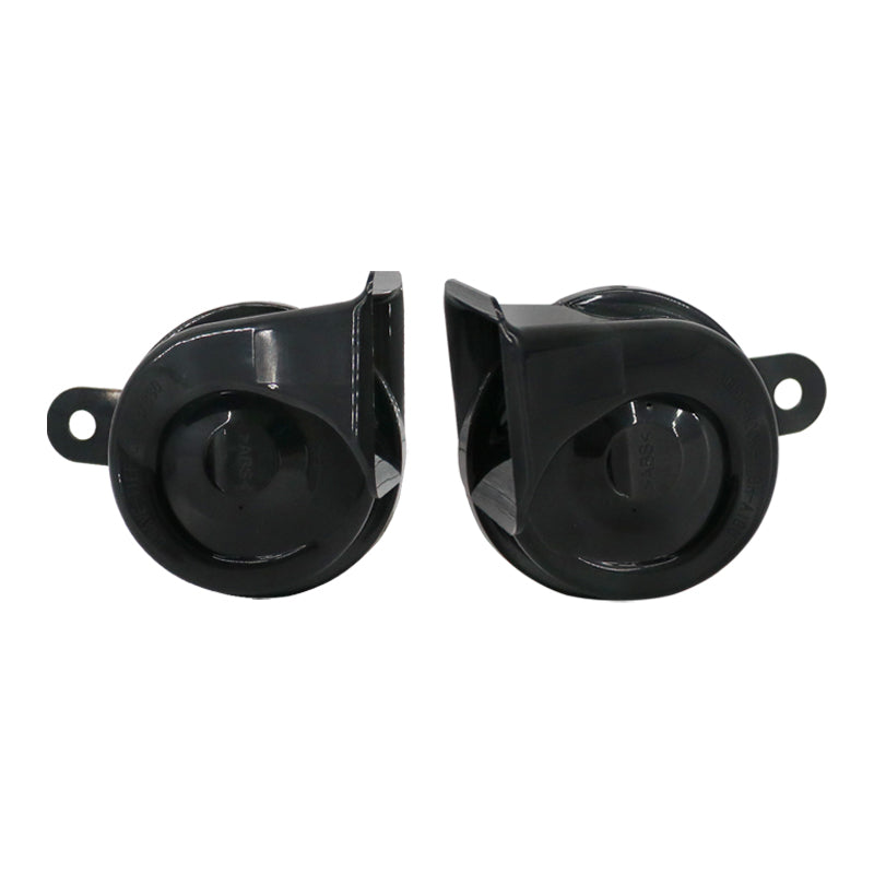 Wenle Hot Style Dual Audio Car Horn Black 80mm 12V H:510 ±30Hz L:410±30Hz 105-118dB ABS Snail Horn Universal Speaker